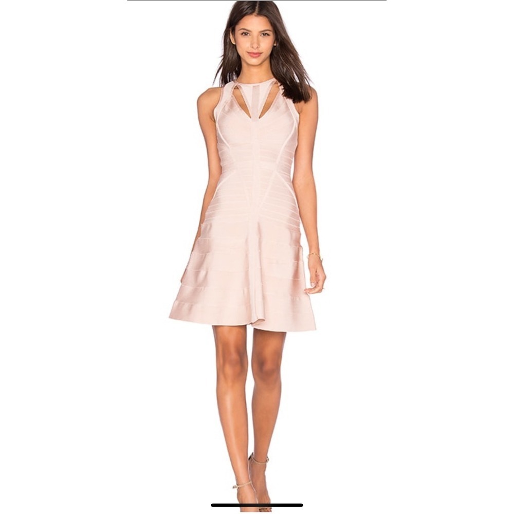 Elliatt Blush Pink Fit-and-Flare Mini Dress